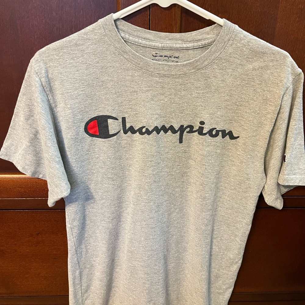 Champion Men's Heather Gray Short Sleeve Tee
